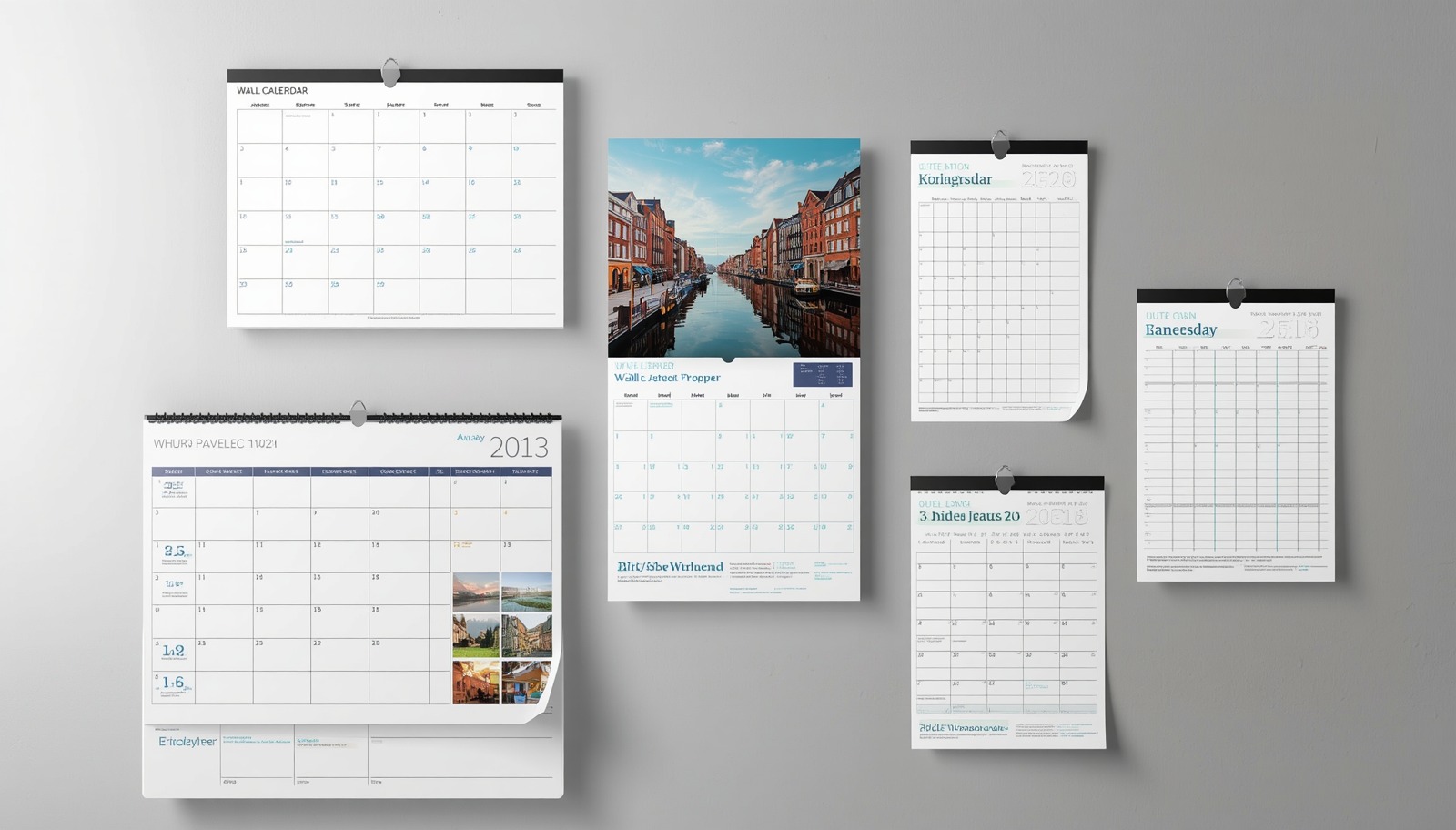 Wall calendars and planners