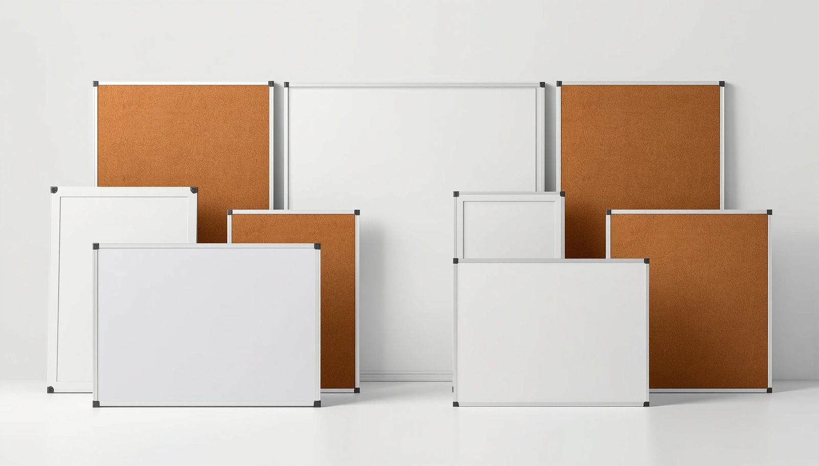 Whiteboards and noticeboards