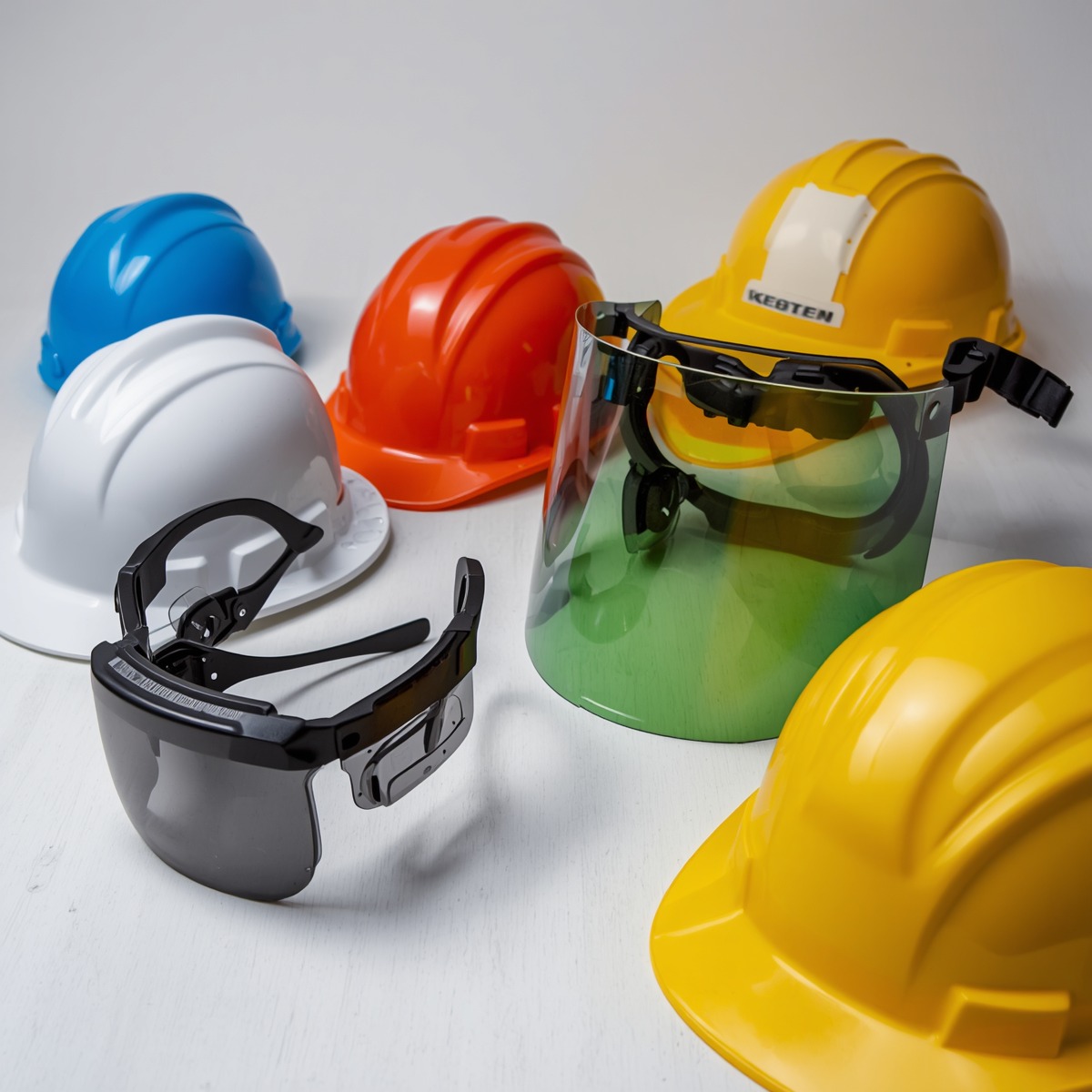 PPE hard hats and safety equipment