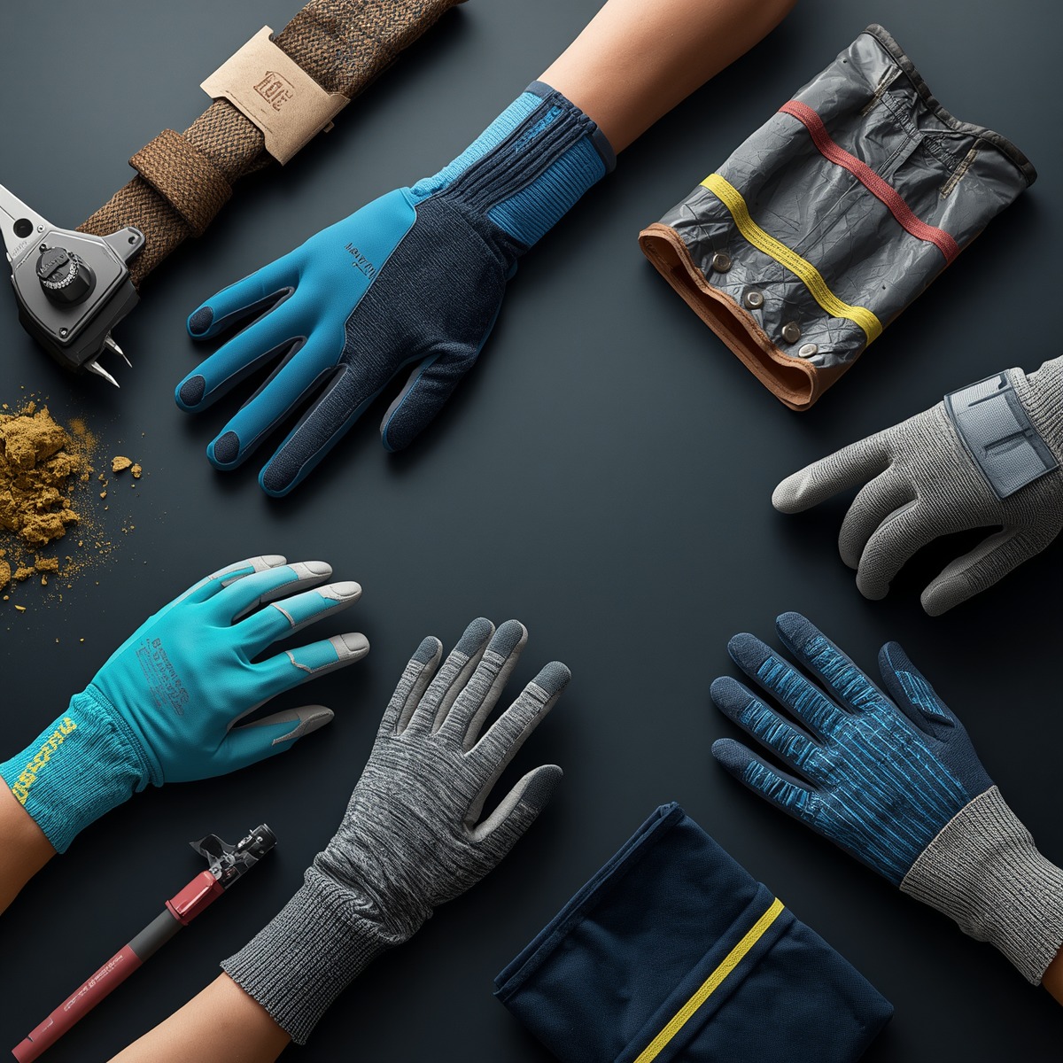 Safety gloves for hand protection